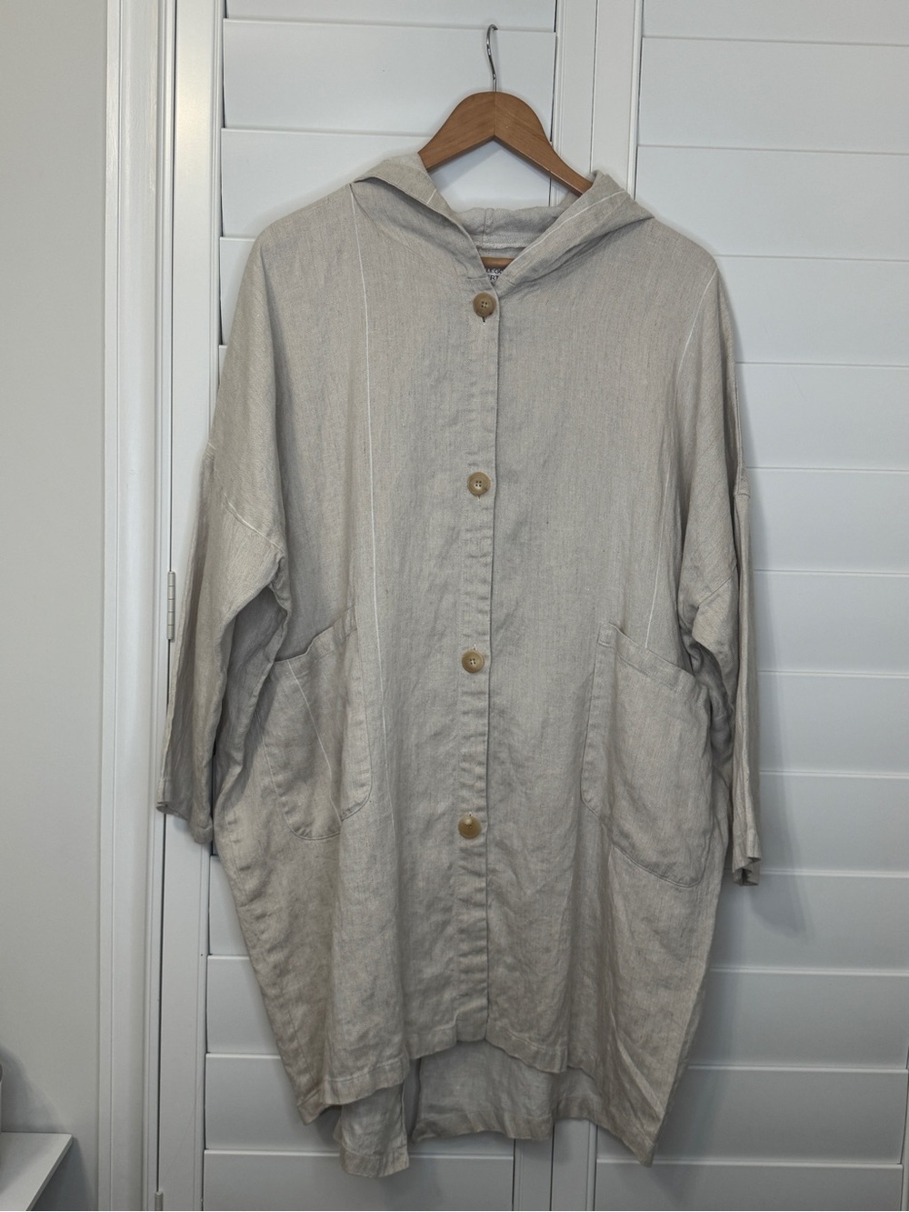 Gallego Desportes Paris linen hooded cardigan
